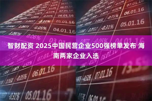 智财配资 2025中国民营企业500强榜单发布 海南两家企业入选