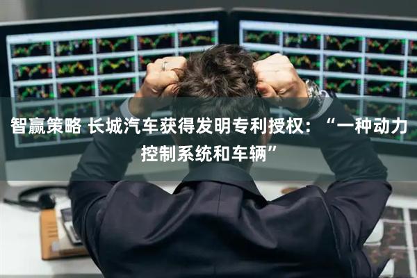 智赢策略 长城汽车获得发明专利授权：“一种动力控制系统和车辆”