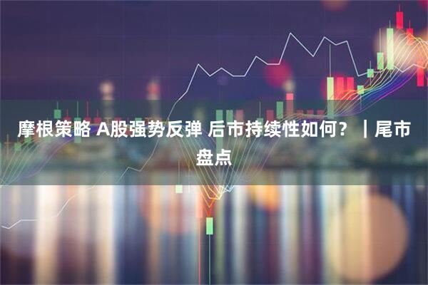 摩根策略 A股强势反弹 后市持续性如何？｜尾市盘点